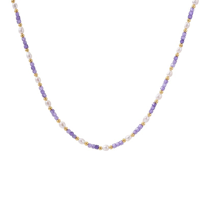 Amethyst Pearl Harmony Necklace