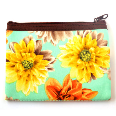 Coin Purse & Pouch, Printed Cotton Fabric