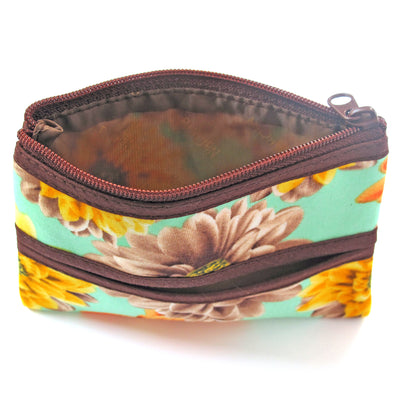 Coin Purse & Pouch, Printed Cotton Fabric