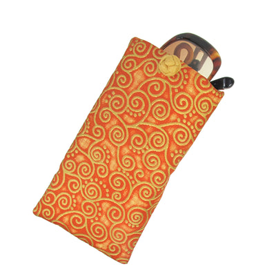 Cotton Soft Eyeglass Case, Rust