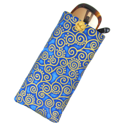 Cotton Soft Eyeglass Case, Cobalt Blue