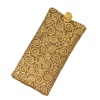 Cotton Soft Eyeglass Case, Gold