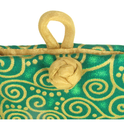 Cotton Soft Eyeglass Case, Green