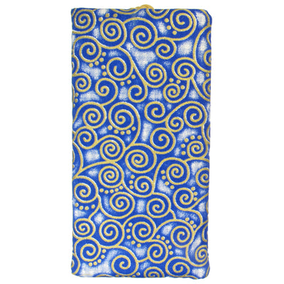 Cotton Soft Eyeglass Case, Navy Blue