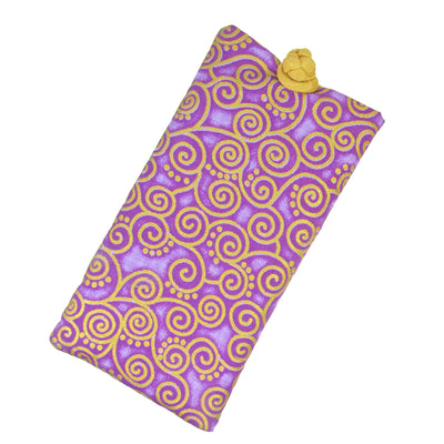 Cotton Soft Eyeglass Case, Purple