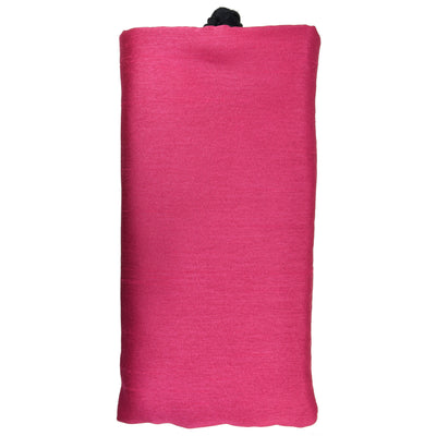 Poly Dupioni Silk Soft Eyeglass Case, Fuchsia & Black