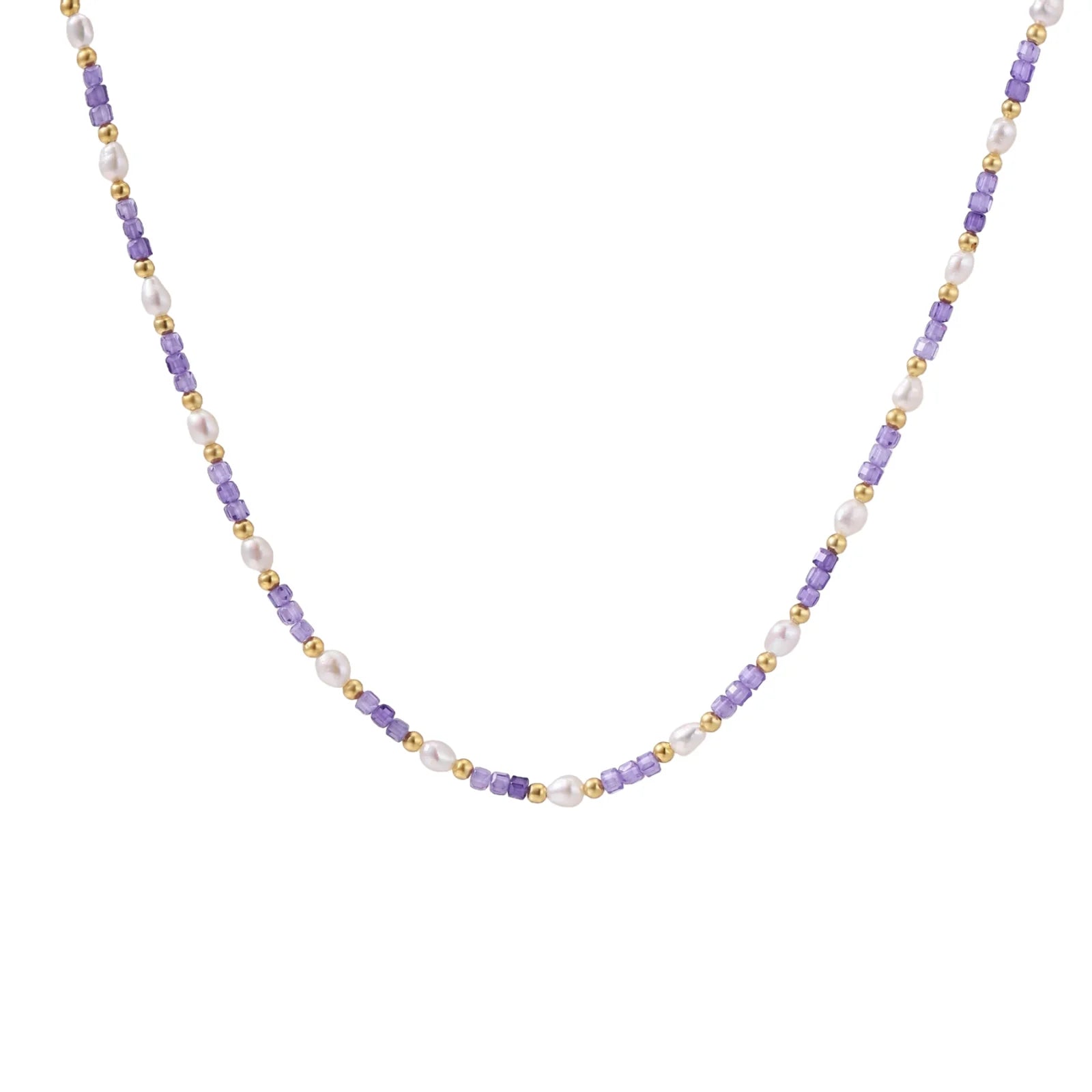 Amethyst Pearl Harmony Necklace