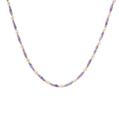 Amethyst Pearl Harmony Necklace