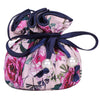 Drawstring Jewelry Pouch, Pink Florals