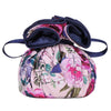 Drawstring Jewelry Pouch, Pink Florals