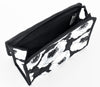 Cosmetic Bag with Mirror, Quited Cotton, Large