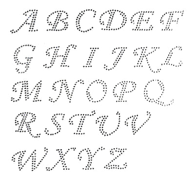 Cursive Style Upper Letters