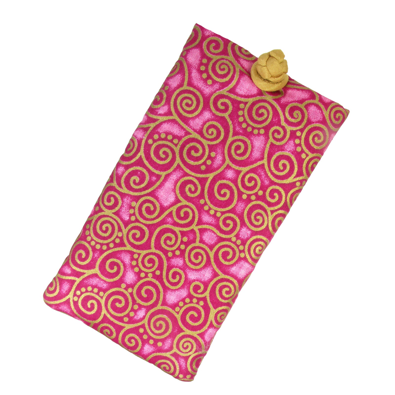 Cotton Soft Eyeglass Case, Fuchsia Pink