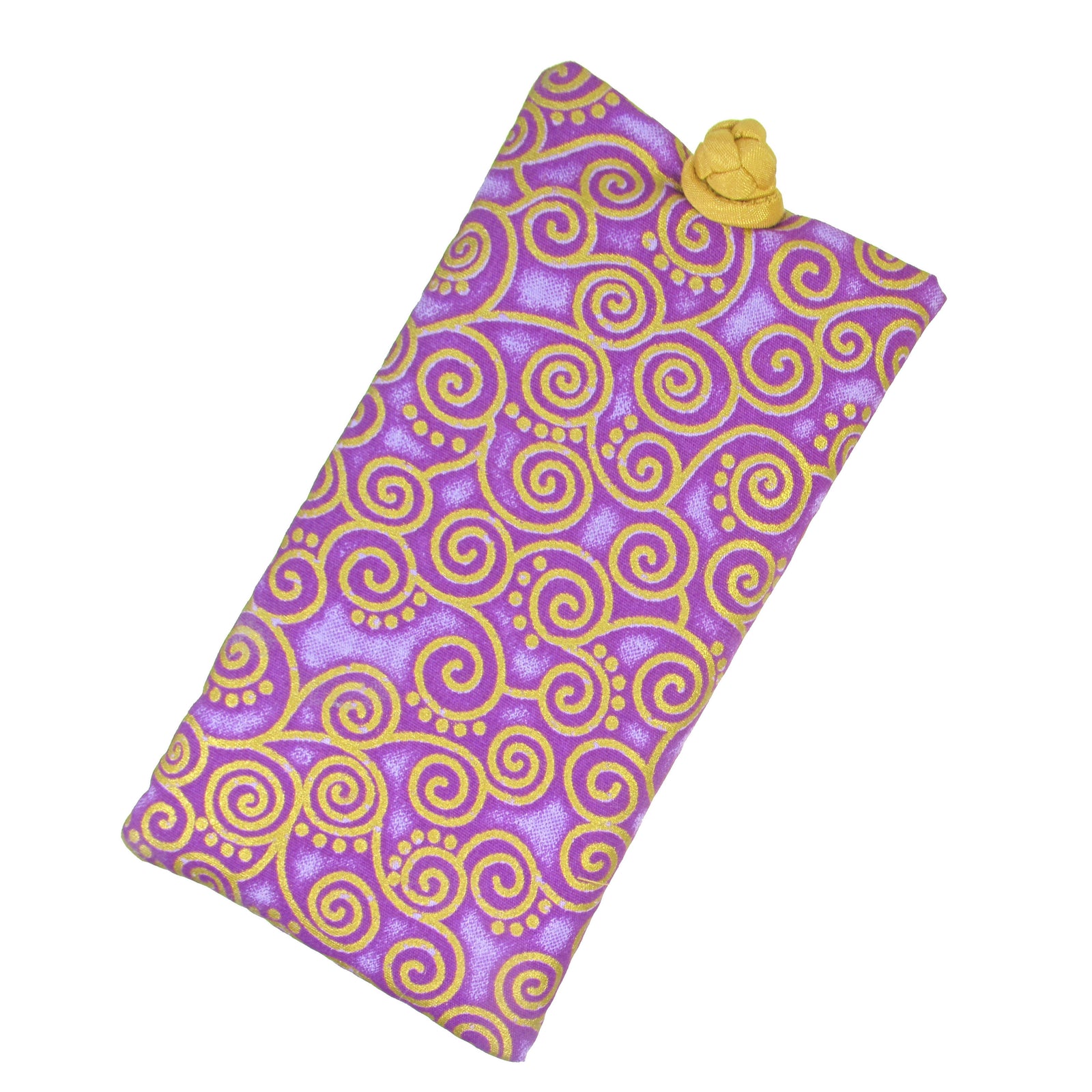 Cotton Soft Eyeglass Case, Purple