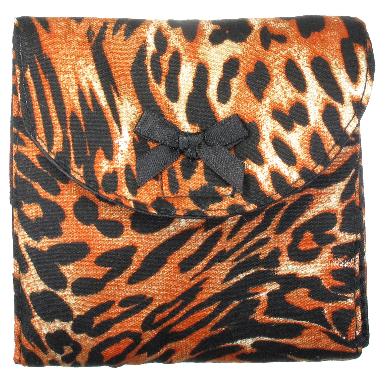 Sanitary Napkin (Sanitary Pad) Case (Bag, Pouch, Holder), Cotton Fabric, Small, Tiger Print